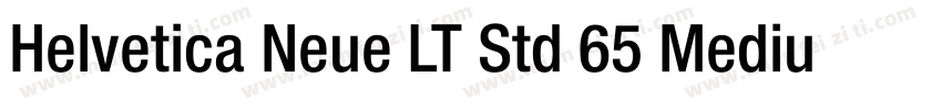 Helvetica Neue LT Std 65 Medium字体转换